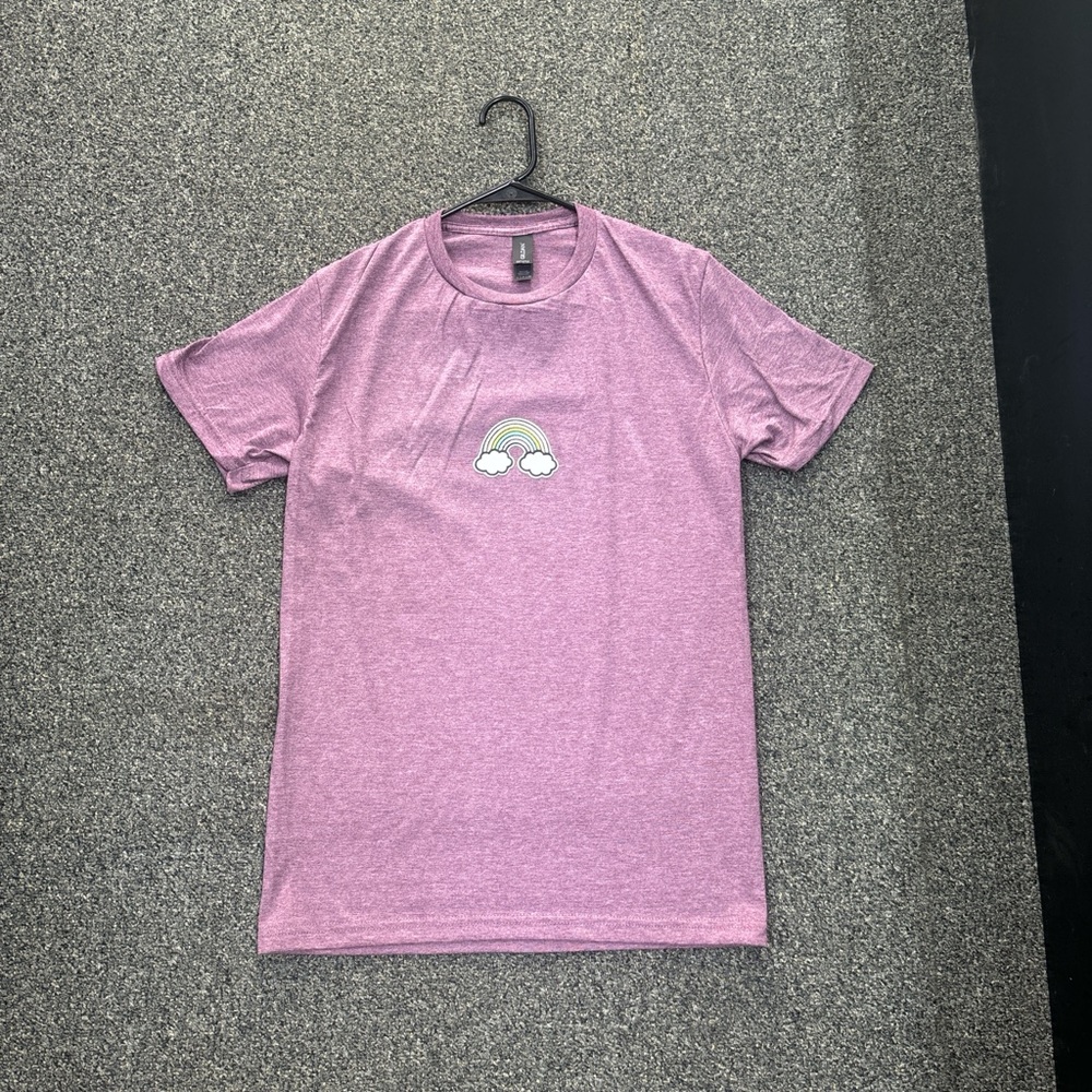 Light purple with cute rainbow t-shirt (small)